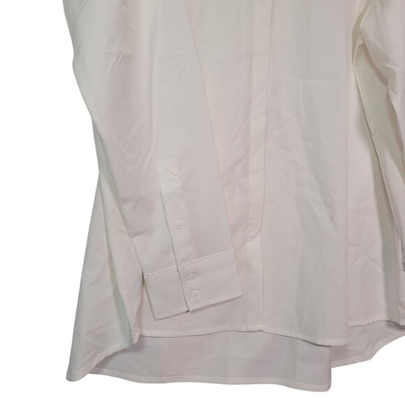 Modern Ambition Women's Long Sleeve White Button-Up Collared Shirt Size Large - Picture 5 of 13